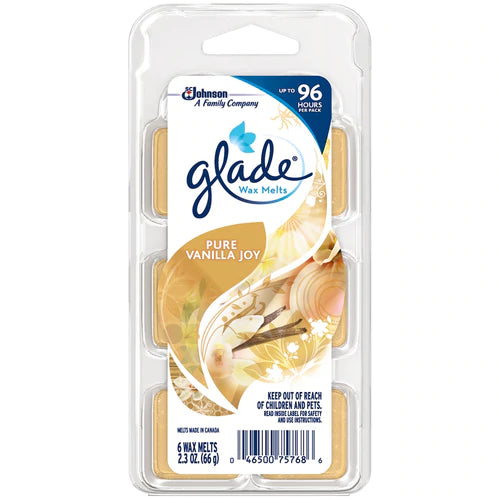 Glade@6ct Wax Melts Vanilla Joy - 2.3oz/8pk (new)