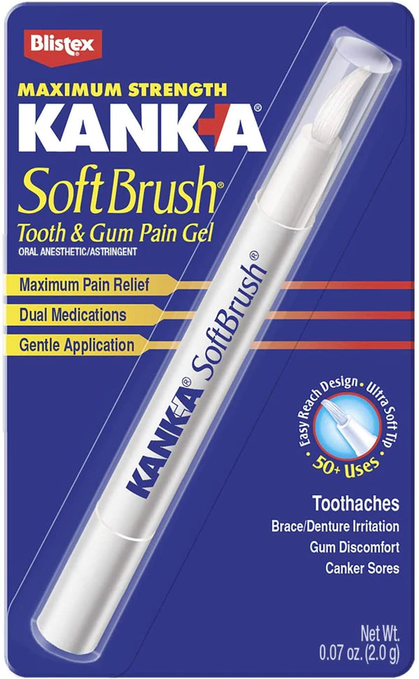 Kank-A Soft Brush Tooth & Gum Pain Gel - 0.07oz/36pk