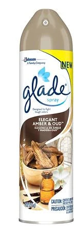 Glade Aerosol Elegant Amber & Oud - 8oz/12pk