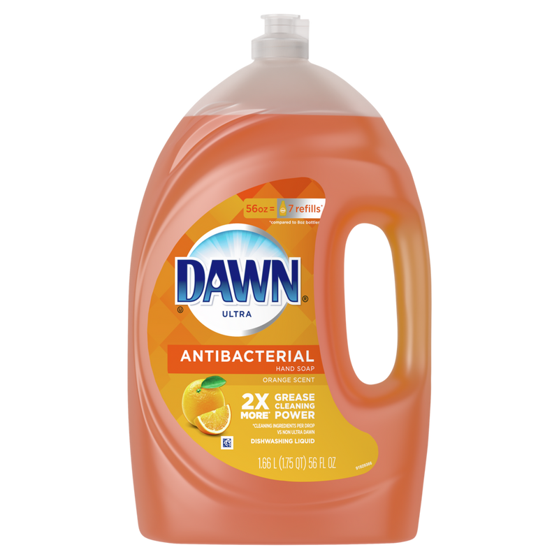 Dawn Ultra Antibacterial Hand Liquid Dish Soap Orange - 56oz/6pk