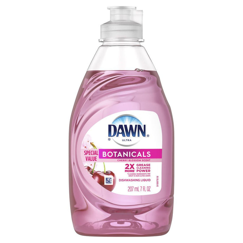 Dawn Ultra Botanicals Dishwashing Liquid Dish Soap, Cherry Blossom Scent - 7oz/18pk