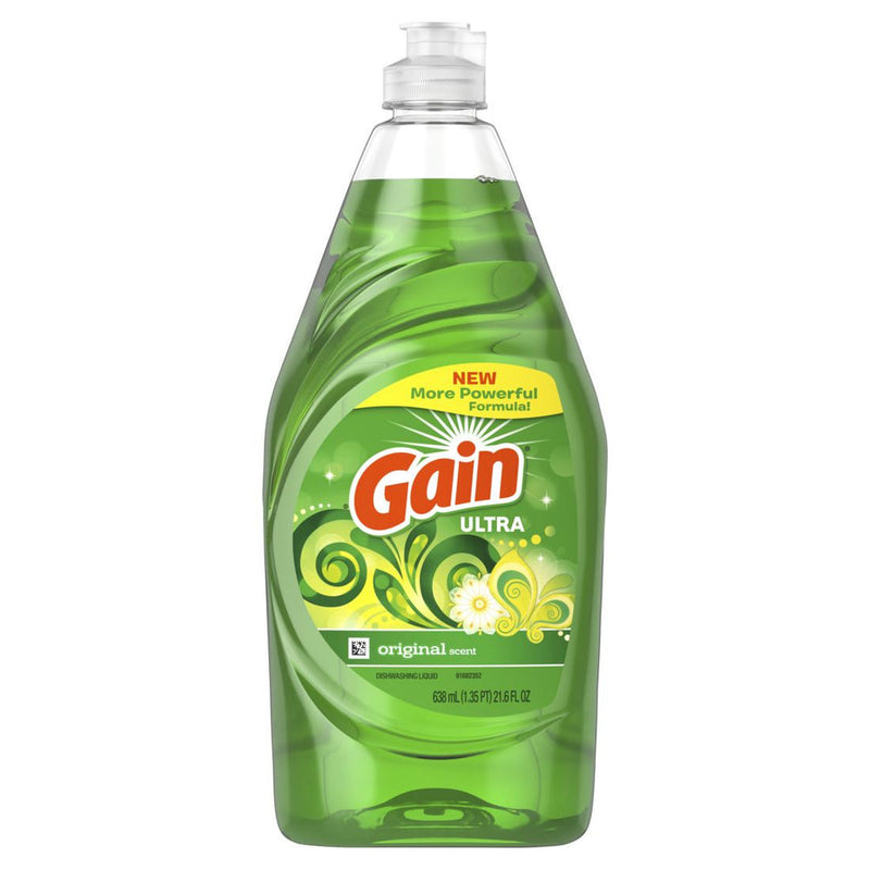 Gain Ultra Dishwashing Liquid Dish Soap, Original Scent - 21.6oz/10pk