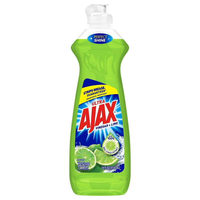 Ajax Dish Liq. Lime w/Bleach -14oz/20pk