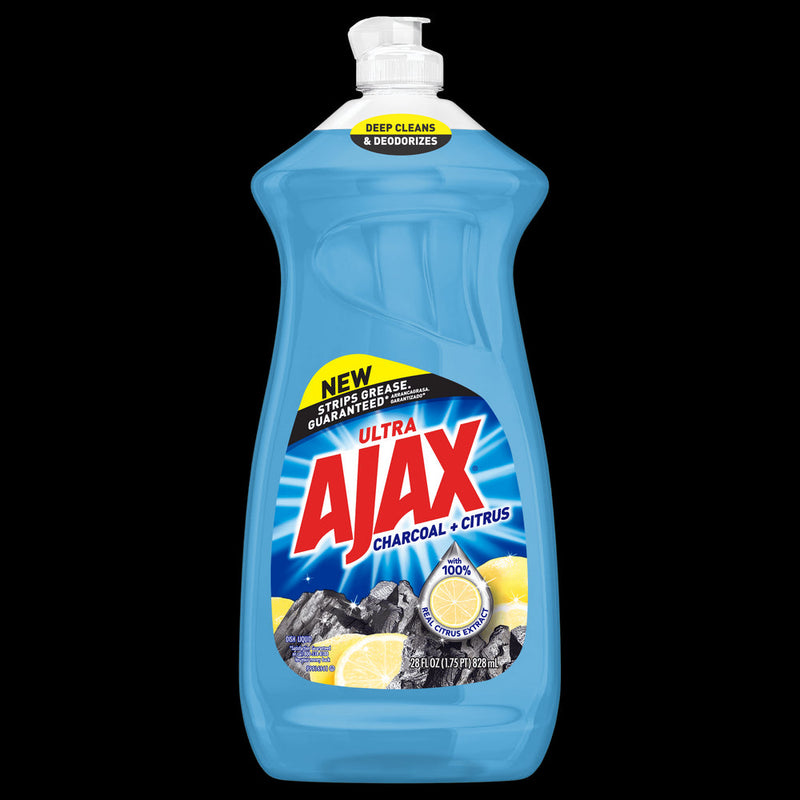 Ajax Dish Liquid Charcoal & Citrus - 28oz/9pk