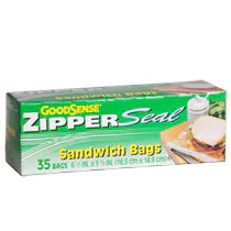 Goodsense DISPLAY Zipper Sandwich - 35ct/48pk