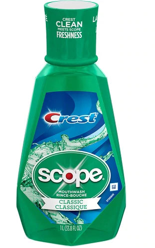 Crest Scope Classic Original Mint - 1L/33.8oz/6pk