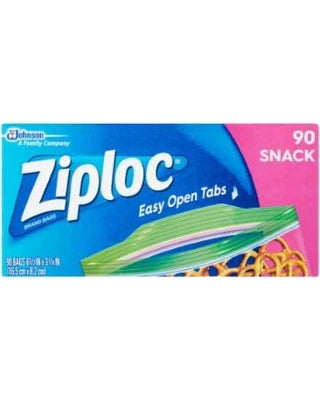 ZIPLOC@Snack Bag - 90ct/12pk