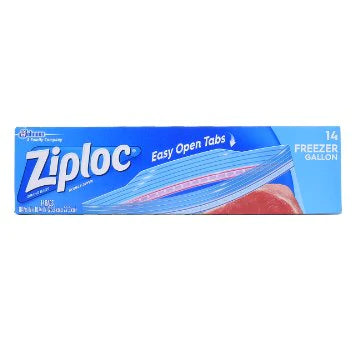 ZIPLOC@Freezer Bag GALLON - 14ct/12pk