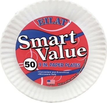 Paper Plates 9" Eilat - 50ct/24pk