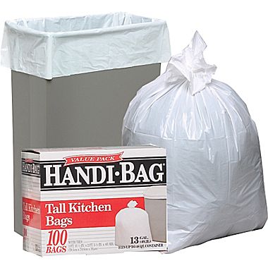 HANDI-BAGS Tall Kitchen 13gal - 100ct/6pk