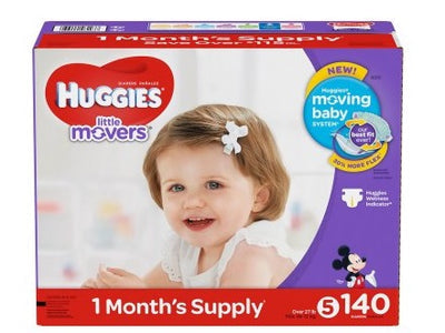 HUGGIES Little Movers Size 5 - 140ct/1pk Case/1