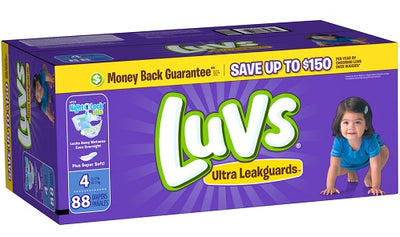 Luvs BIG PACK Size 4 - 88ct/1pk Case/1