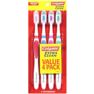 Colgate Extra Clean 4-Pack Adult Full Head Medium - 18pk