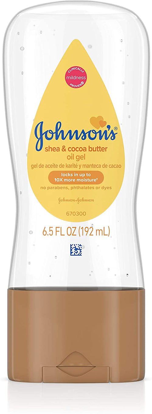 Johnson's Oil Gel Shea & Cocoa Butter - 6.5oz/6pk