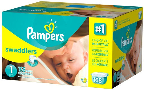 Pampers Swaddlers Econ Size 1 - 210ct/1pk Case/1