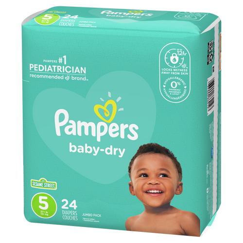 Pampers Baby Dry Diapers Size 5 - 24ct/4pk