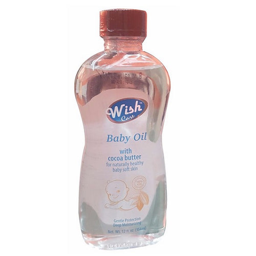 Wish Baby Oil Cocoa Butter - 7oz/24pk Case/24