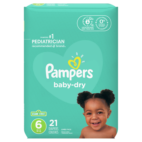 Pampers Baby Dry Diapers Size 6 - 21ct/4pk