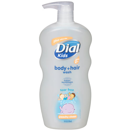 Dial Kids Body + Hair Wash Peachy Clean - 24oz/4pk