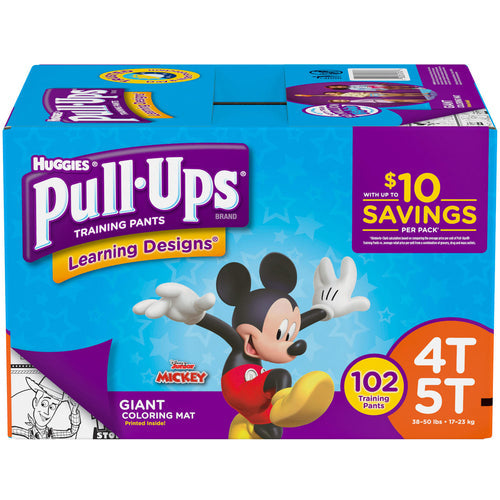 Huggies Pull-Ups Boys Training Pants 4T/5T - 102ct/1pk Case/1