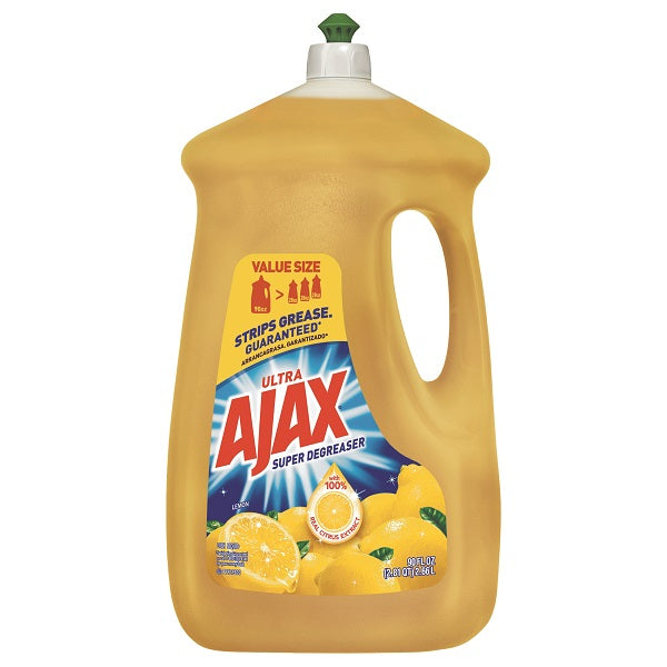 AJAX DISH LIQUID LEMON - 90oz/4pk