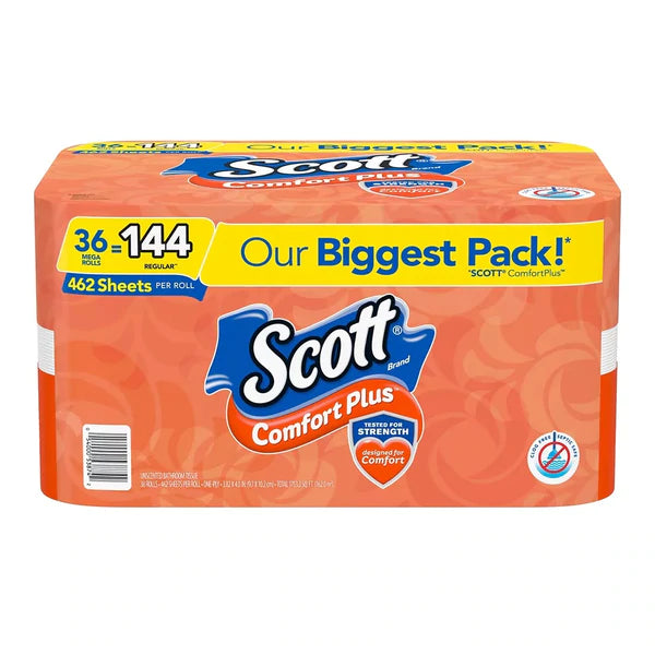 Scott ComfortPlus Bath Tissue 36 = 216 - 36pk