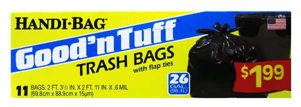 GOOD'N TUFF-BAGS Flap Trash 26gal - 11ct/12pk